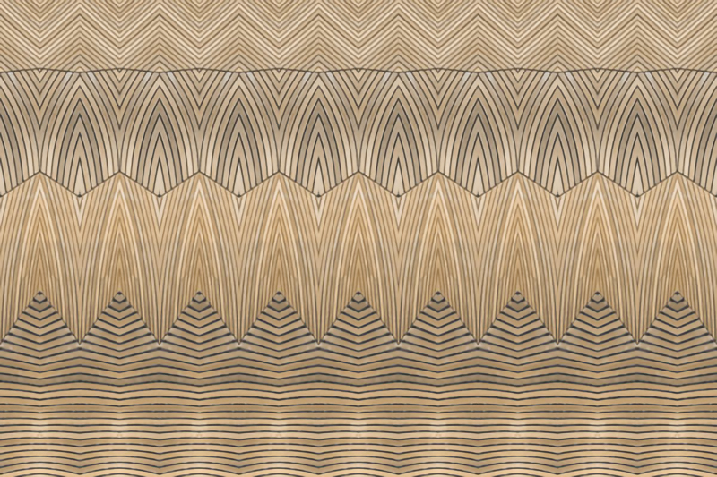 Wallpaper | Designed wood engravings
