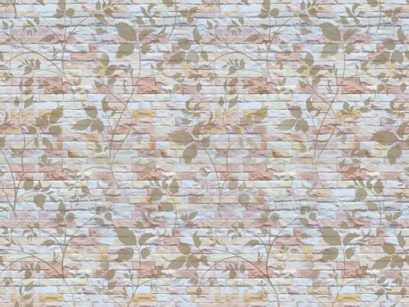 Wallpaper | A brick wall decorated with pink flowers