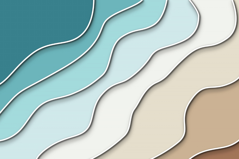 Wall Sticker | Waves in different colors