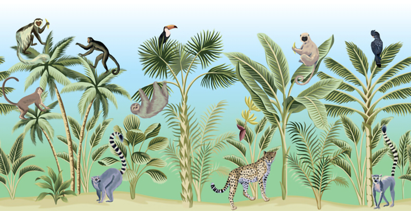 Wallpaper | Tropical Zoo