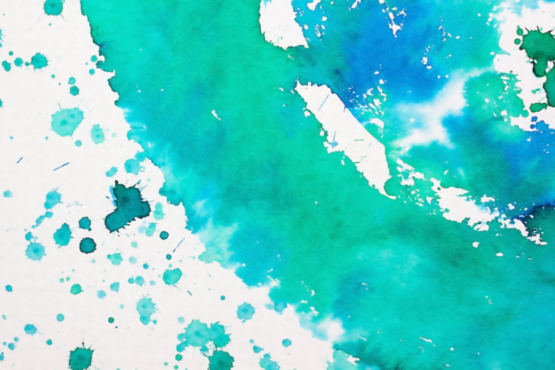 Wallpaper | Watercolors in shades of blue