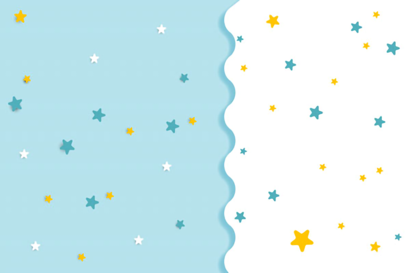 Wallpaper | Stars on a light blue and white background