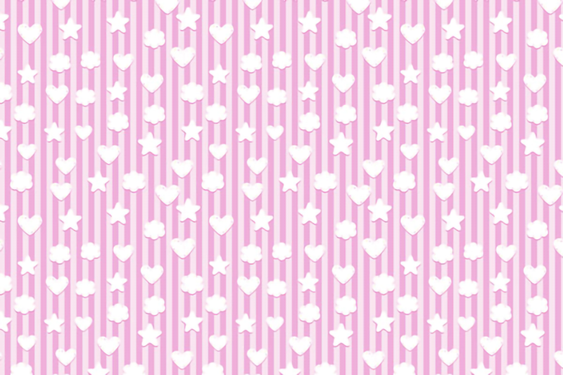 Wallpaper | Stars Clouds and hearts – pink
