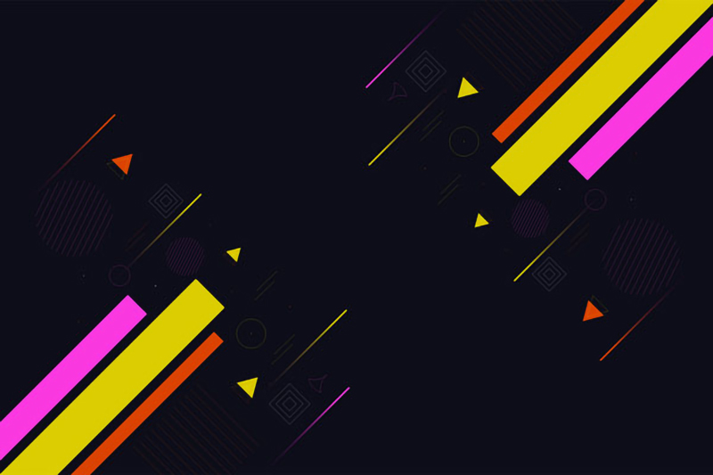 Wallpaper | Colorful shapes with a dark background