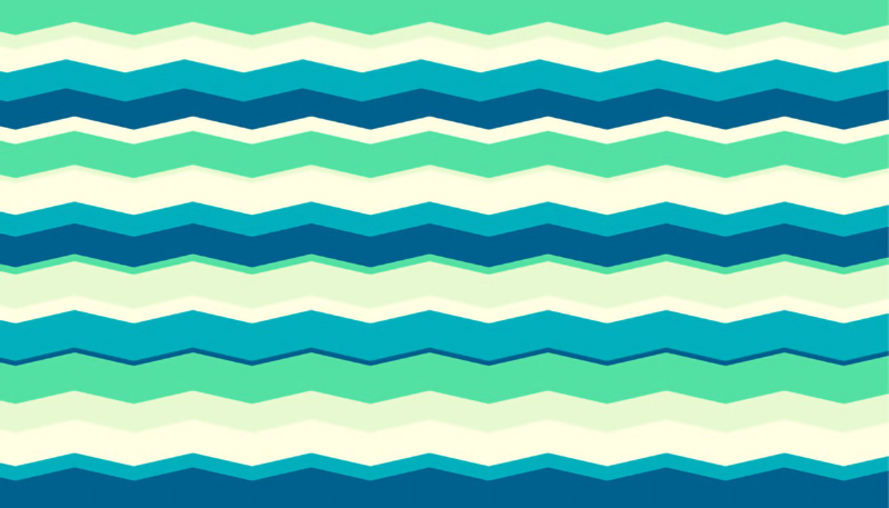 Wallpaper | Zigzag stripes in shades of blue and green