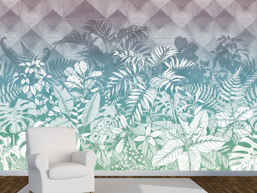 Wallpaper | Tropical and cold illustration