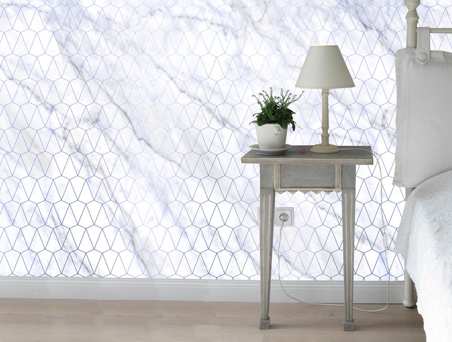 Wallpaper | Abstract white marble