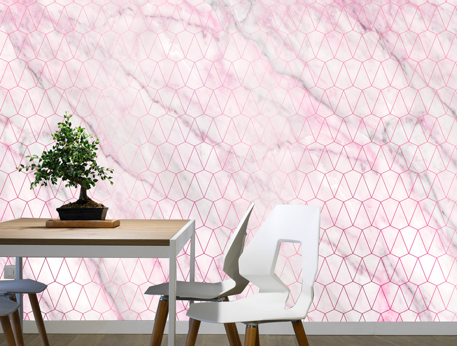 Wallpaper | Abstract pink marble