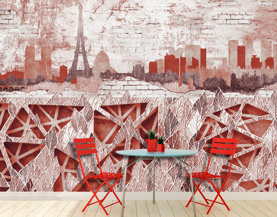 Wallpaper | Abstract red city