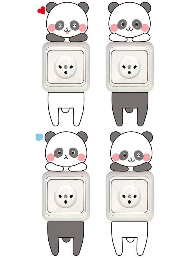 Wall sticker | Pandas