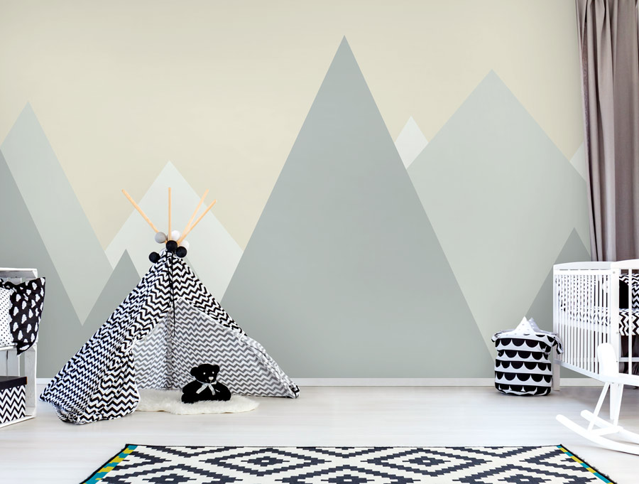Wallpaper | Grey pointy hills