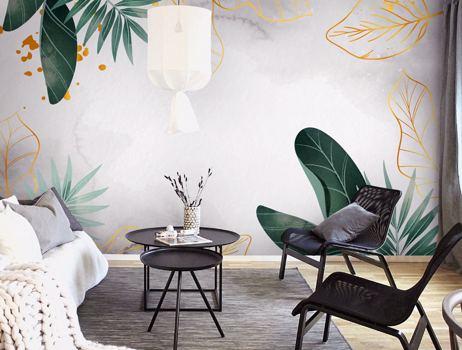 Wallpaper | Abstract plant design