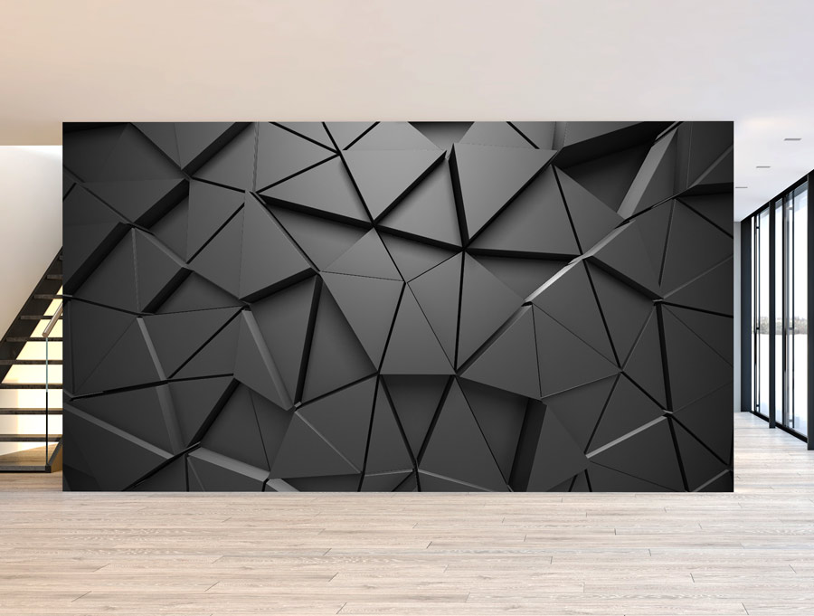 Wallpaper | 3D dark triangles