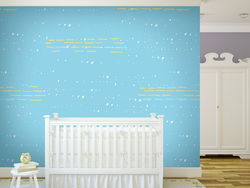 Wallpaper | Modern blue minimalism