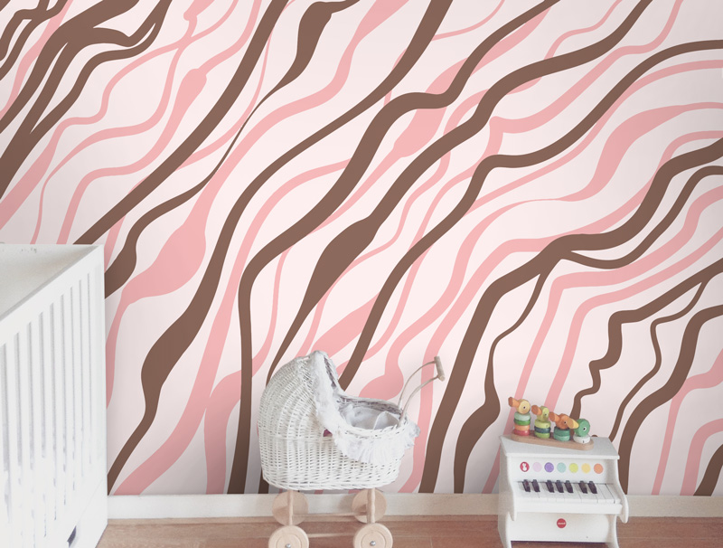 Wallpaper | Pink and brown waves