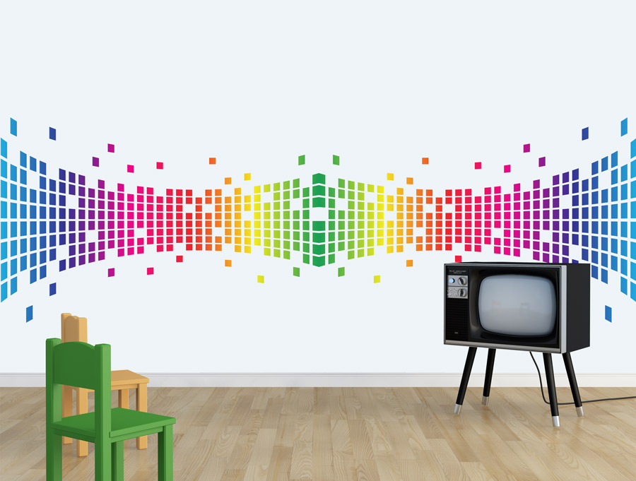 Wall sticker | Colorful pixels