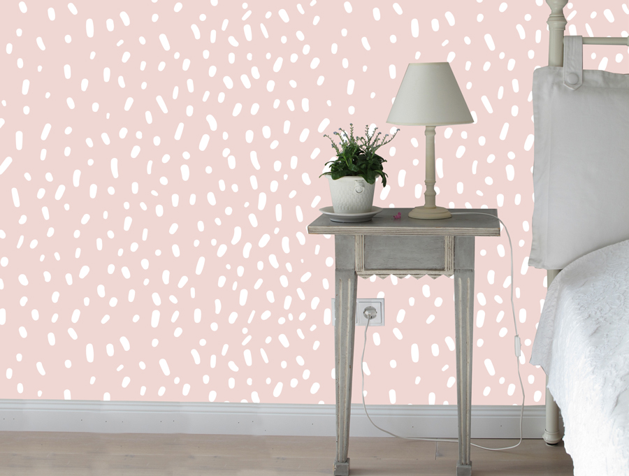 Wallpaper | Pink background and spots