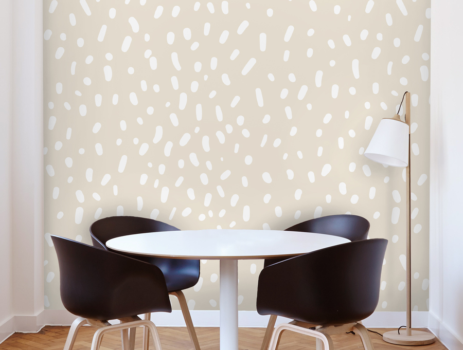 Wallpaper | Cream background and spots
