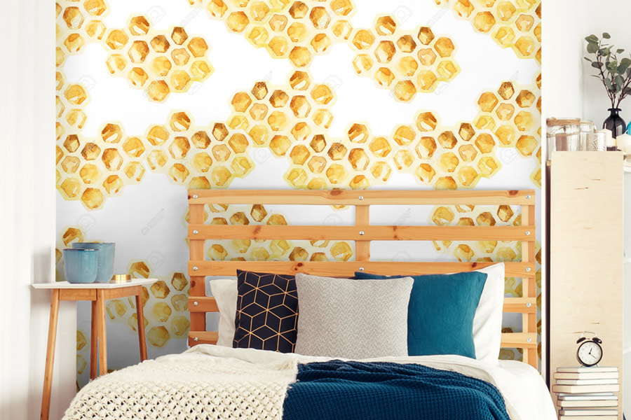Wallpaper | Beehive pattern