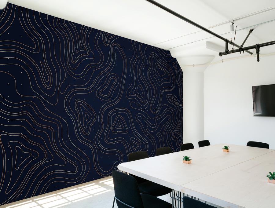 Wallpaper | Blue background abstract shapes