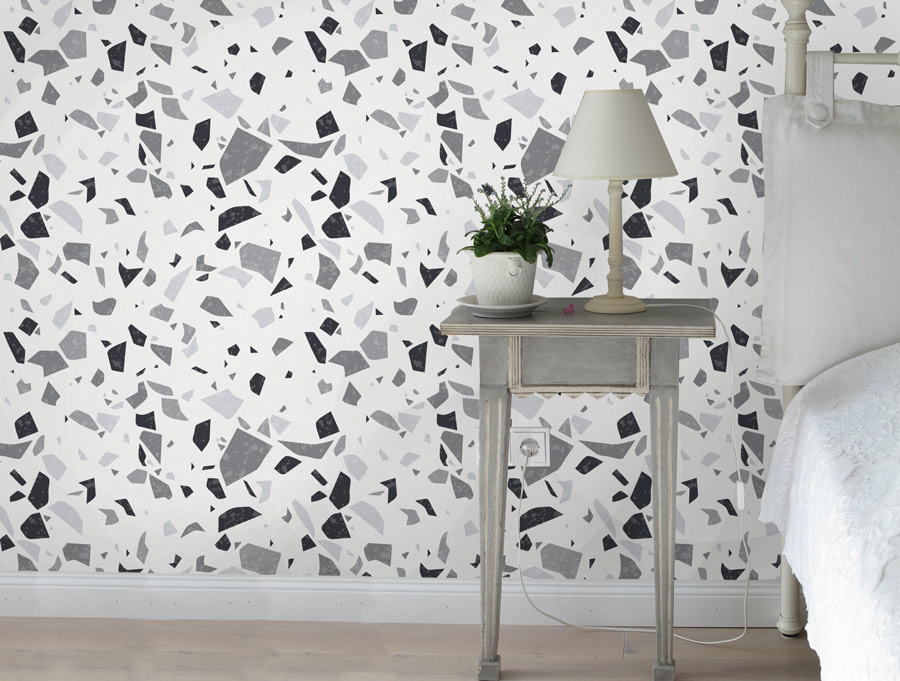 Wallpaper | Abstract bits and pieces white