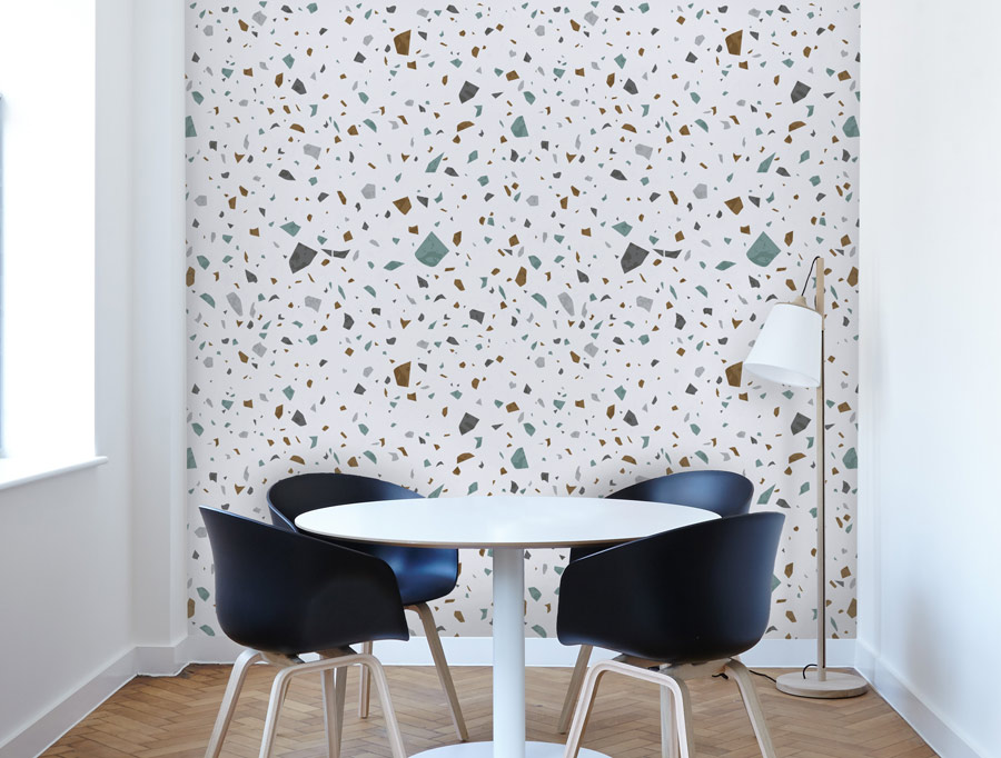 Wallpaper | Abstract bits and pieces green red