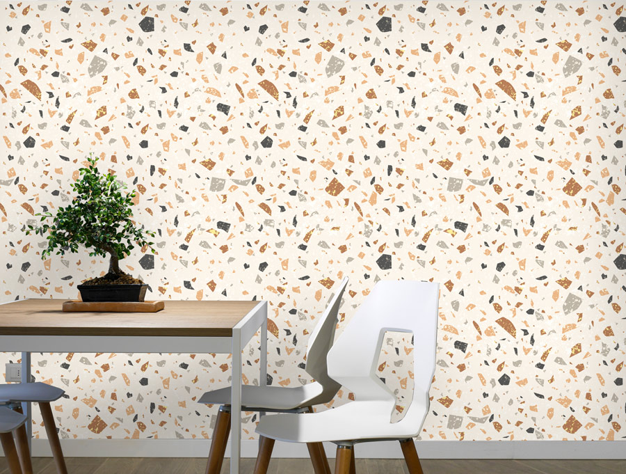 Wallpaper | Abstract bits and pieces orange