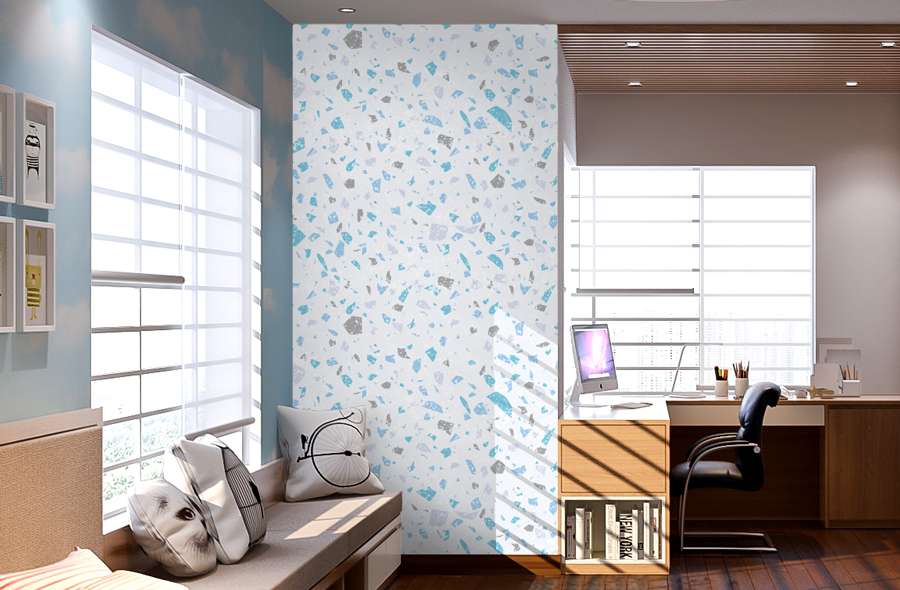 Wallpaper | Abstract bits and pieces blue