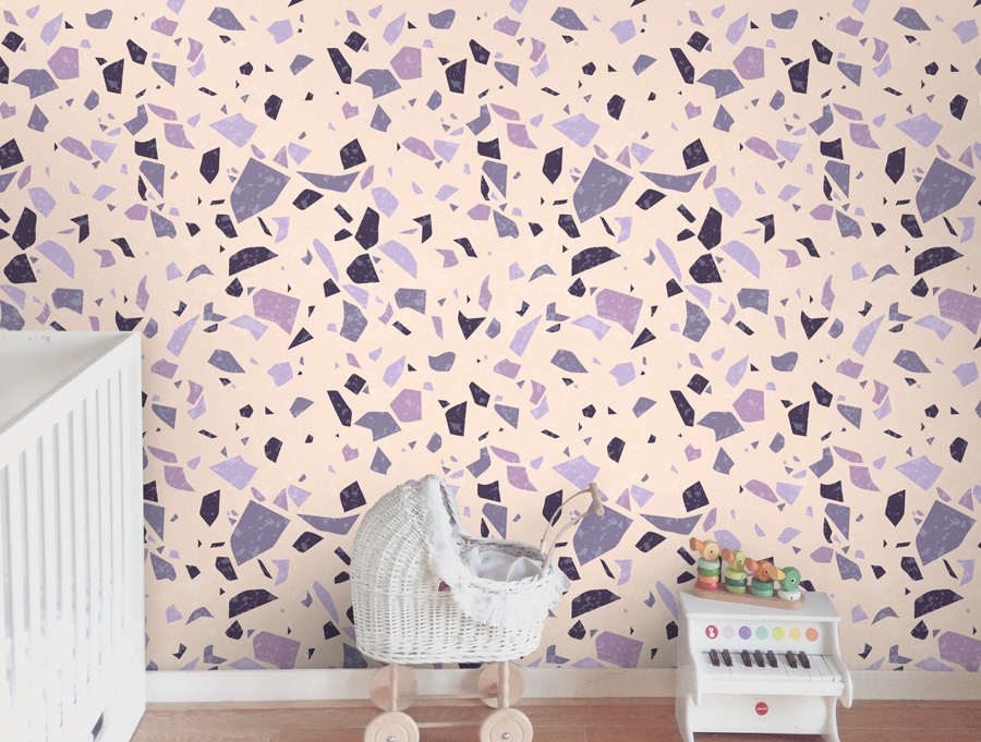 Wallpaper | Abstract bits and pieces purple