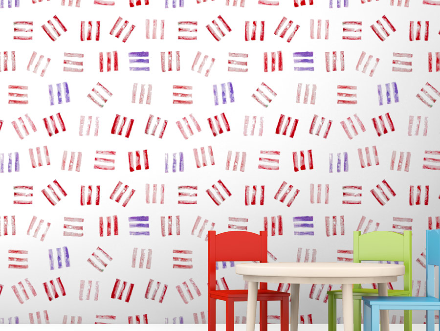 Wallpaper | Red and purple candy pattern