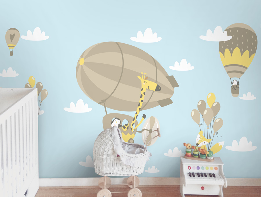 Wallpaper | Happy flying animals