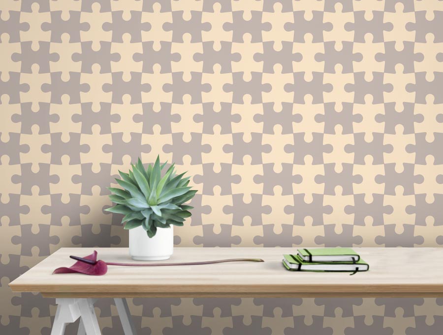Wallpaper | Cream puzzles