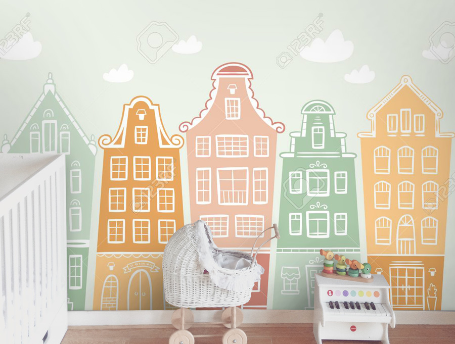 Wallpaper | Colorful houses