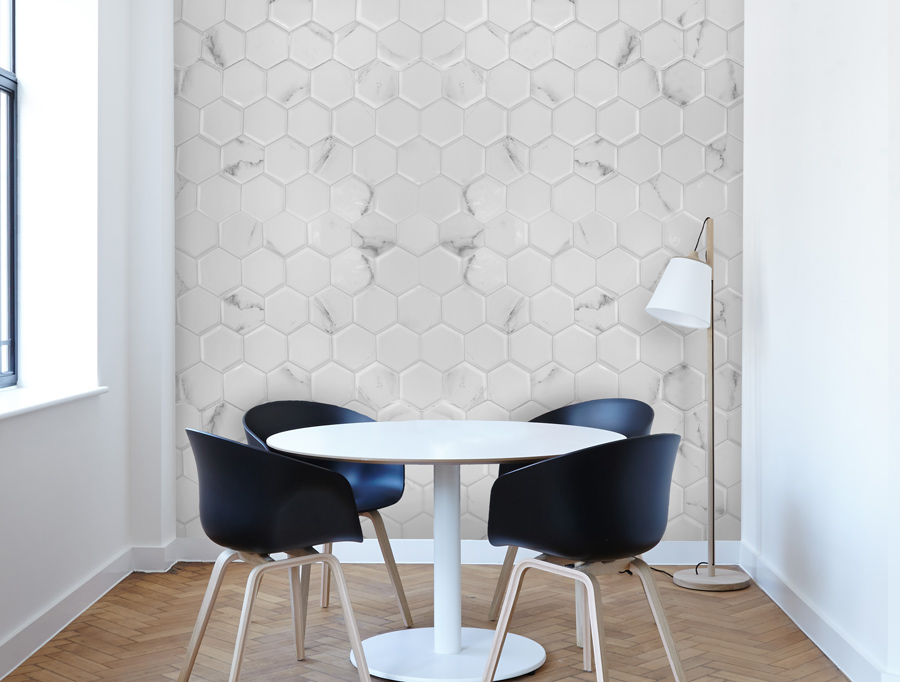 Wallpaper | Dirty beehive pattern