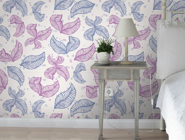 Wallpaper | Purple feathers
