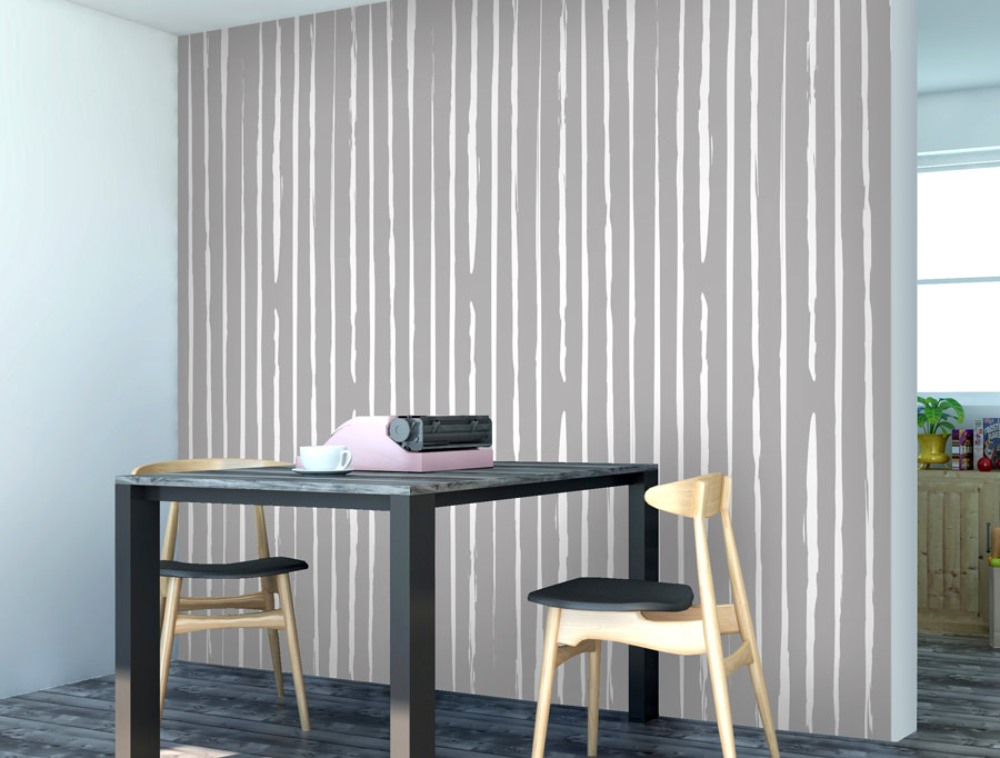 Wallpaper | Zebra wood pattern grey