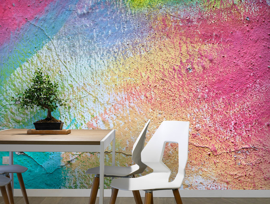 Wallpaper | Colorful concrete texture