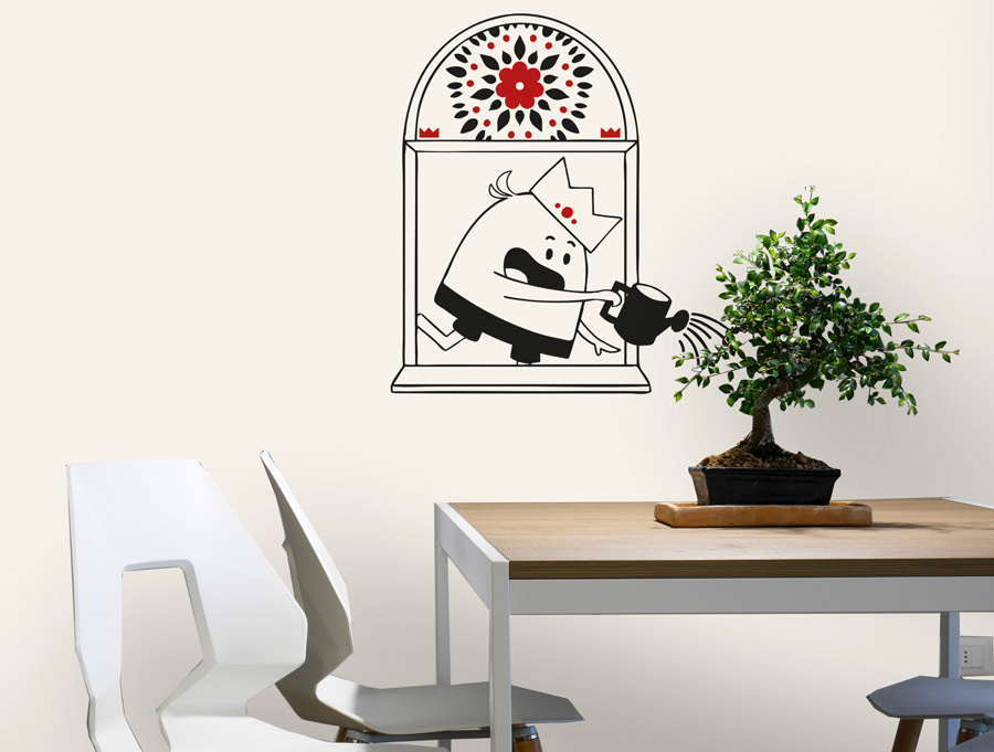 Wall sticker | Lil pit out the window