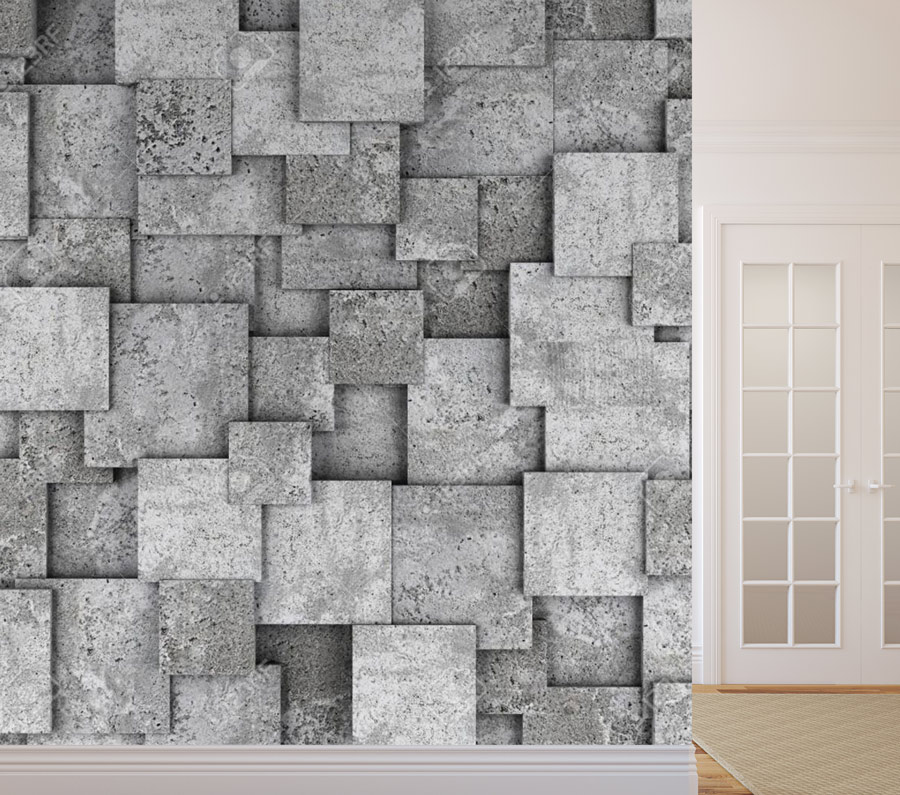 Wallpaper | 3D texture squares