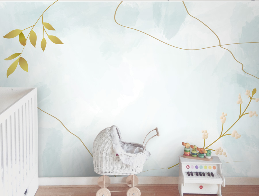 Wallpaper | Delicate leaf design