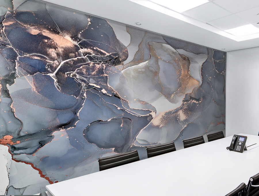 Wallpaper | Light blue luxurious marble