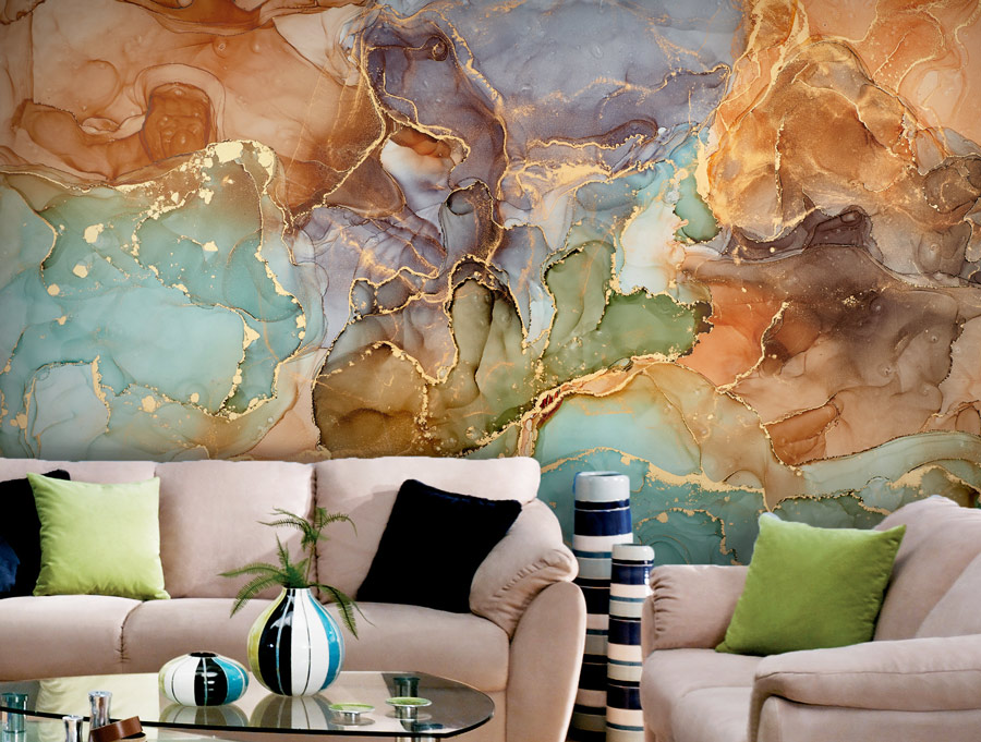 Wallpaper | Colorful luxurious marble