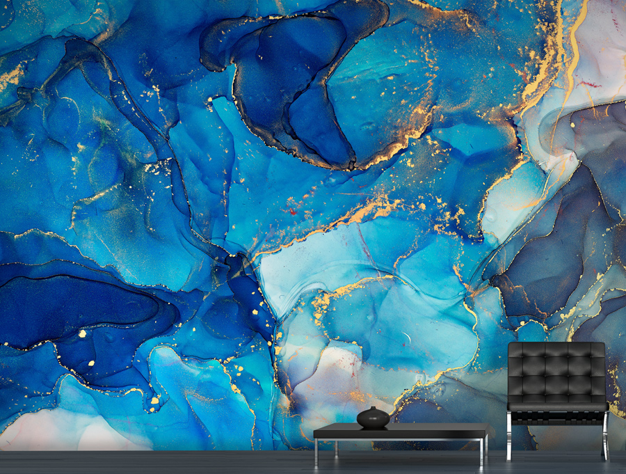 Wallpaper | Amazing blue luxurious marble