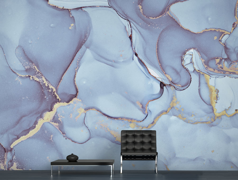 Wallpaper | Shades of purple blue luxurious marble