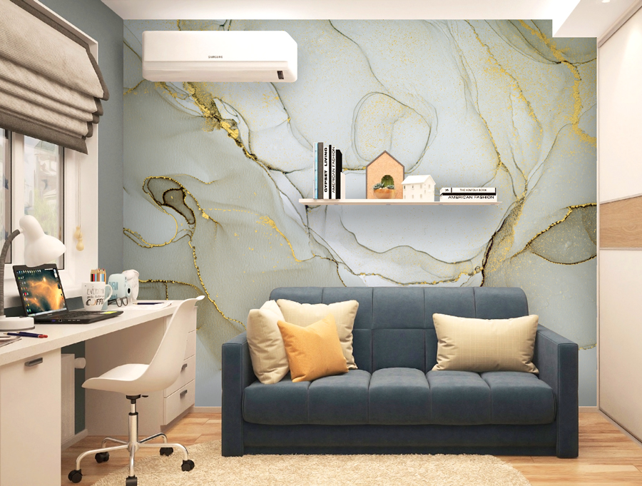 Wallpaper | Light green luxurious marble