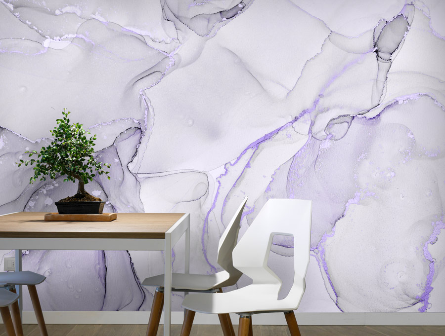 Wallpaper | Light lilach luxurious marble
