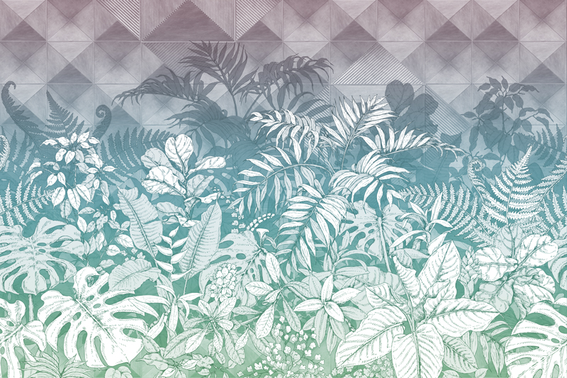 Wallpaper | Tropical and cold illustration