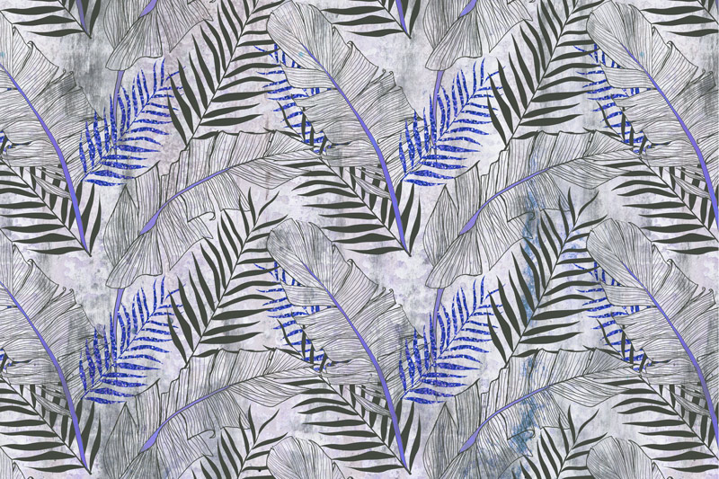 Wallpaper | Light blue tropical and abstract