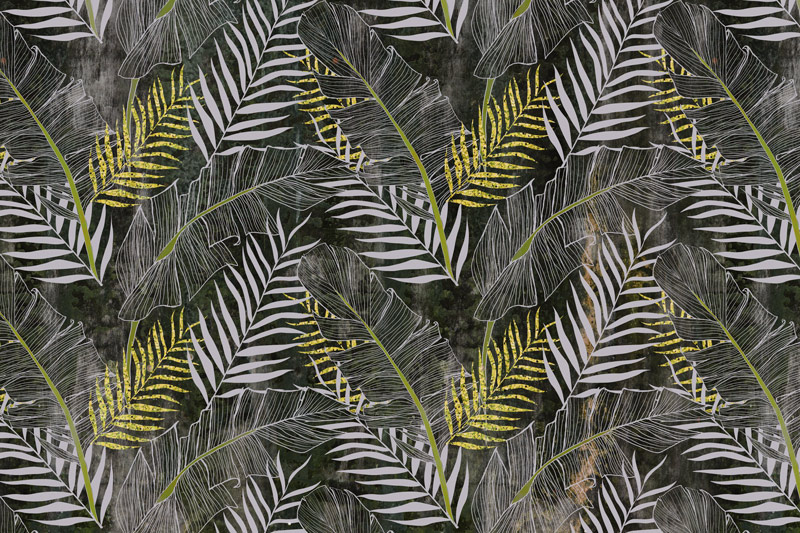 Wallpaper | Light green tropical and abstract