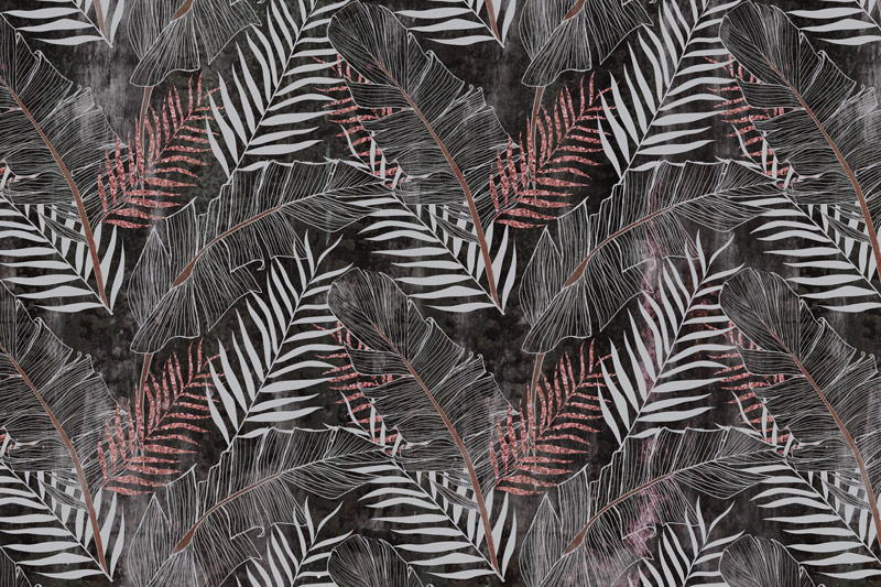 Wallpaper | Black tropical and abstract